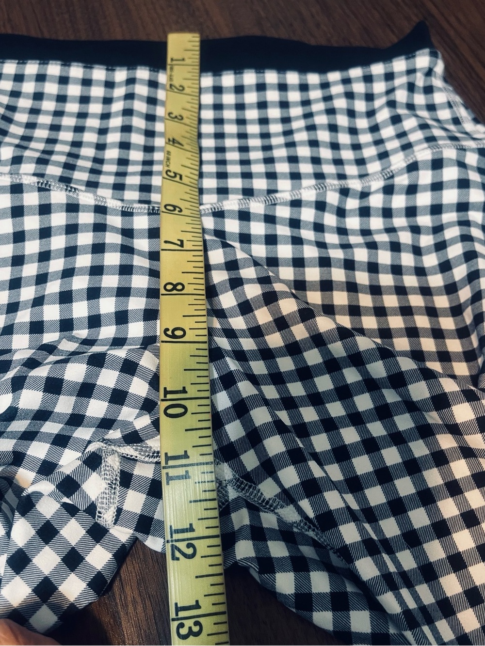 JoyLab Black and White Gingham High-Waist Leggings - Picture 7 of 8